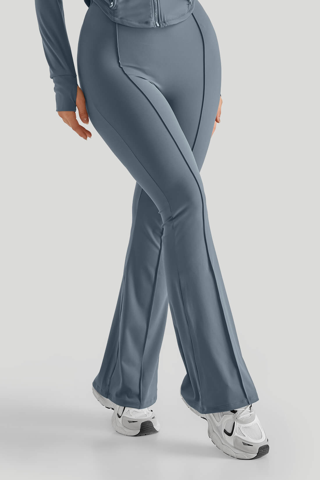 ゆきページjosemoon slim flare pants MOOSLOVER High Waisted Slim Fit Flare Leg Pants