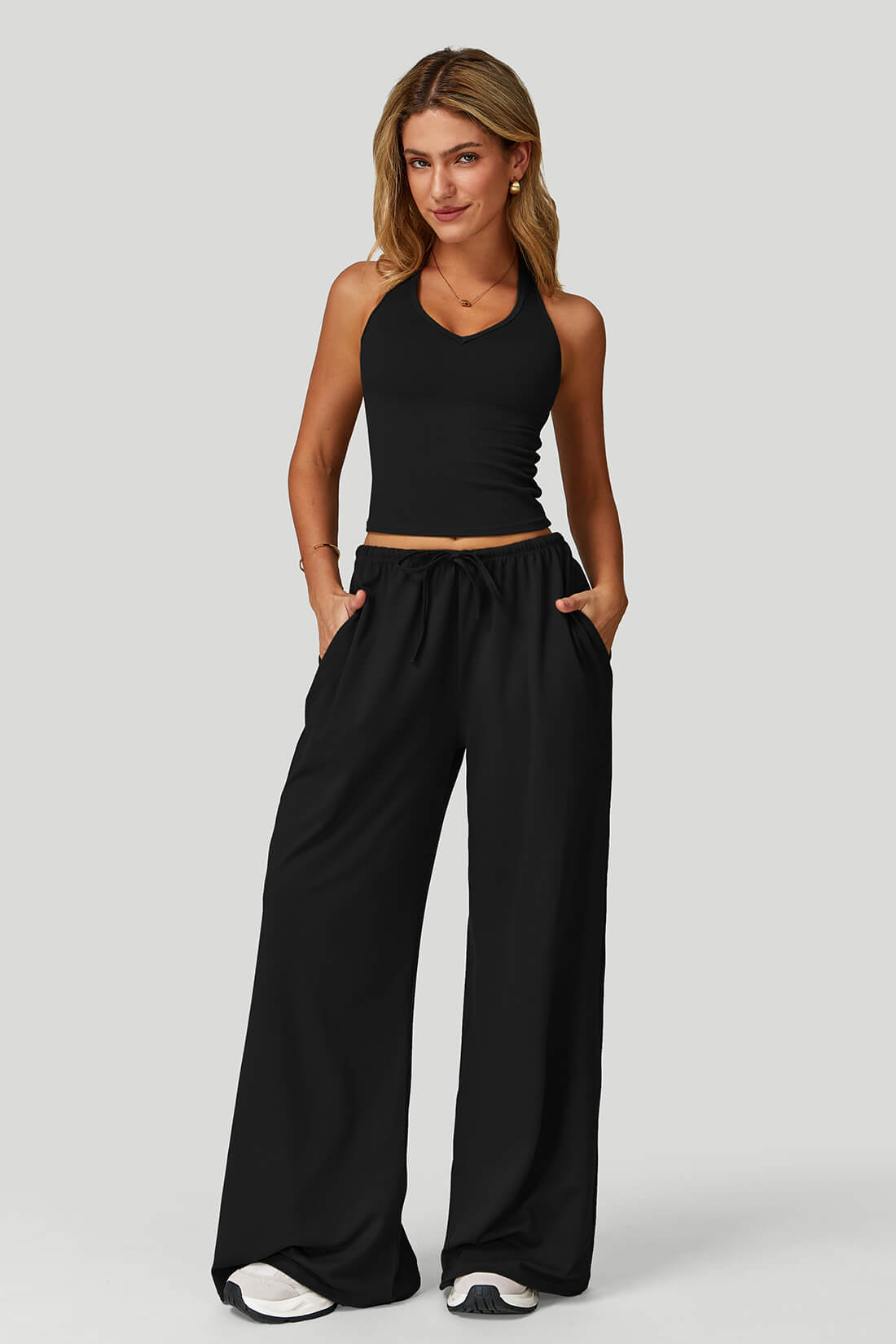 GOOD GRIEF！/Velor Wide Pants with Suspen 71WsF42LEYL._UY350_.jpg