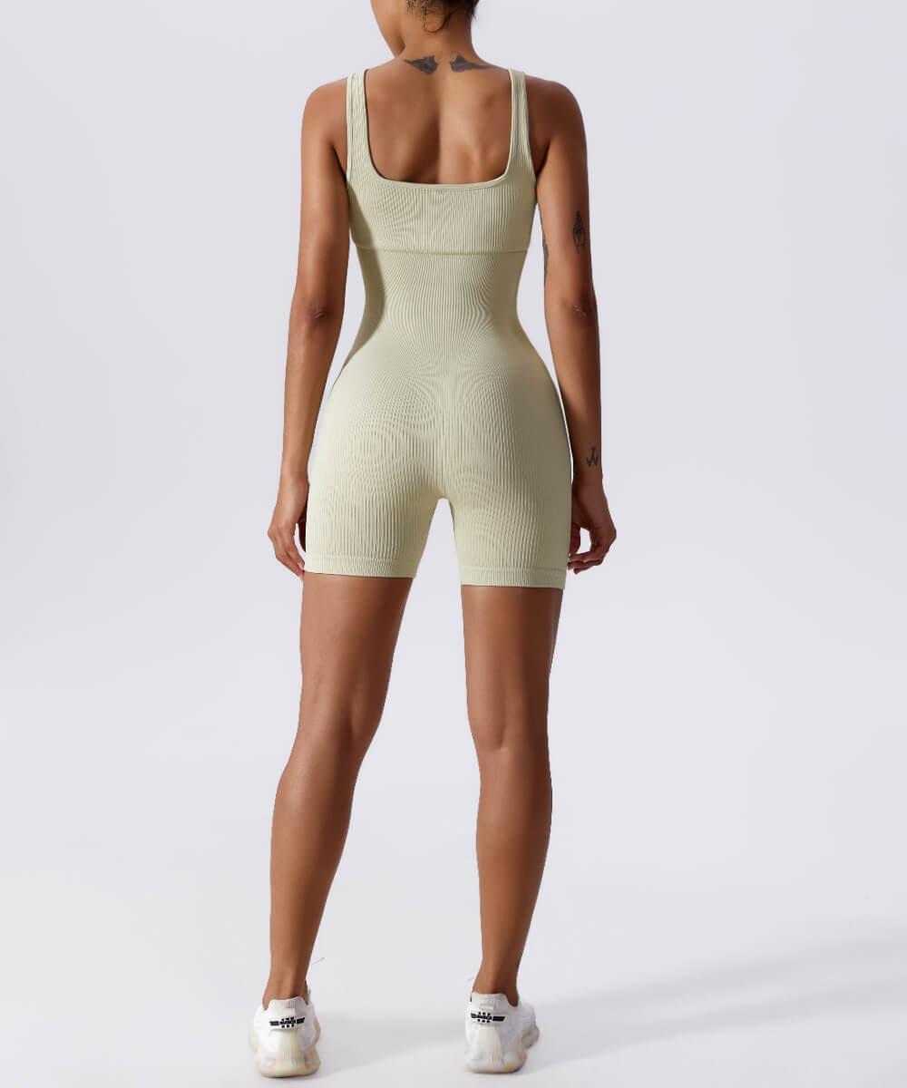 Square Neck Mini Dress With Built-in Shapewear
