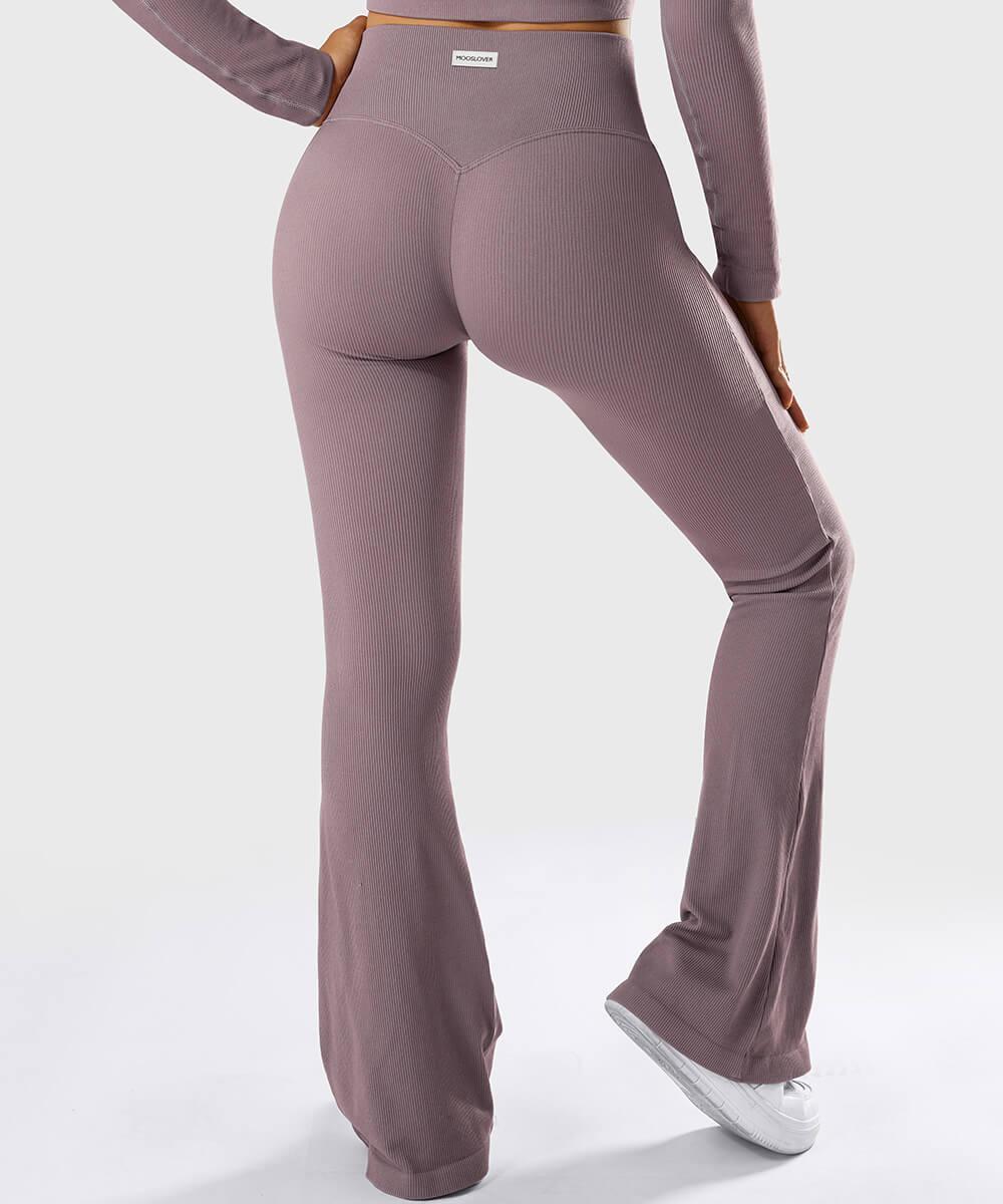 MOOSLOVER Ribbed Two-Way Zipper Yoga Set