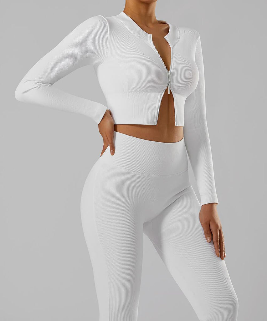  Echeson 2 Sets Yoga Clothes Set Women Zipper Yoga Vest