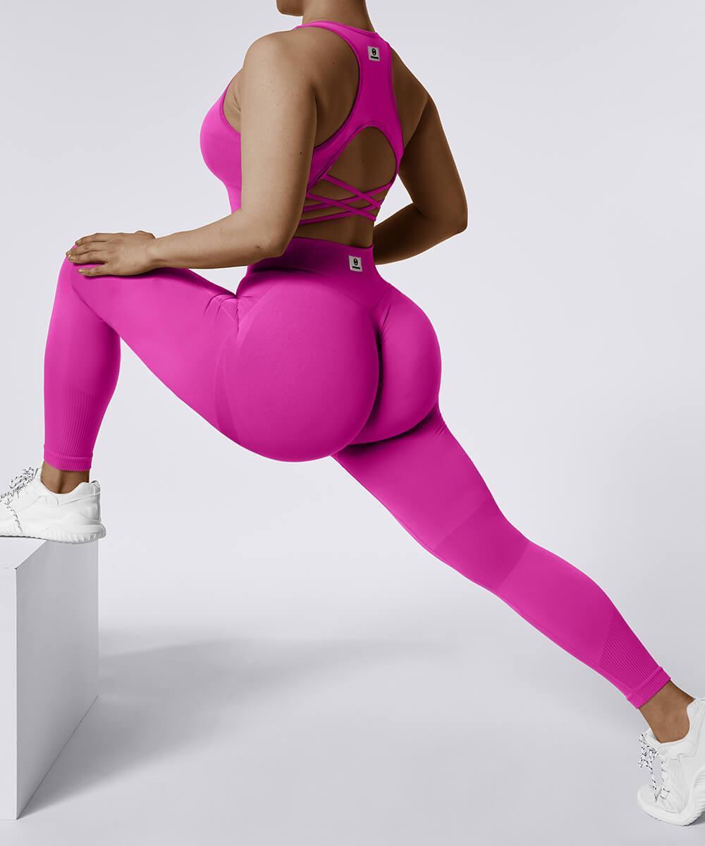 MOOSLOVER Seamless Butt Lifting Workout Leggings for Women High Waist Yoga  Pants Compression Contour Tights Medium #1 Black