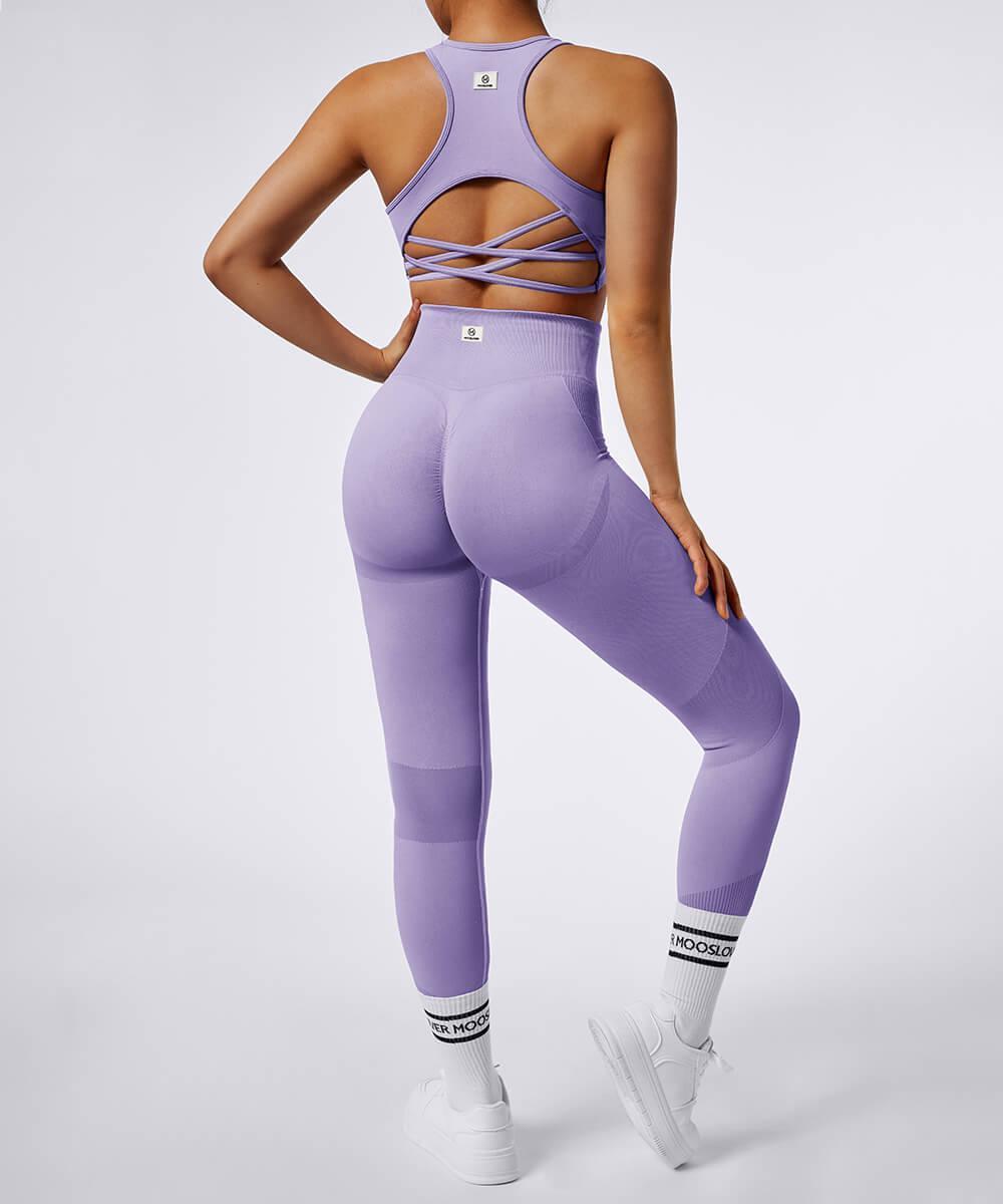 SET Active, Pants & Jumpsuits, Set Active Sculptflex Leggings Purple  Pinksize Xss