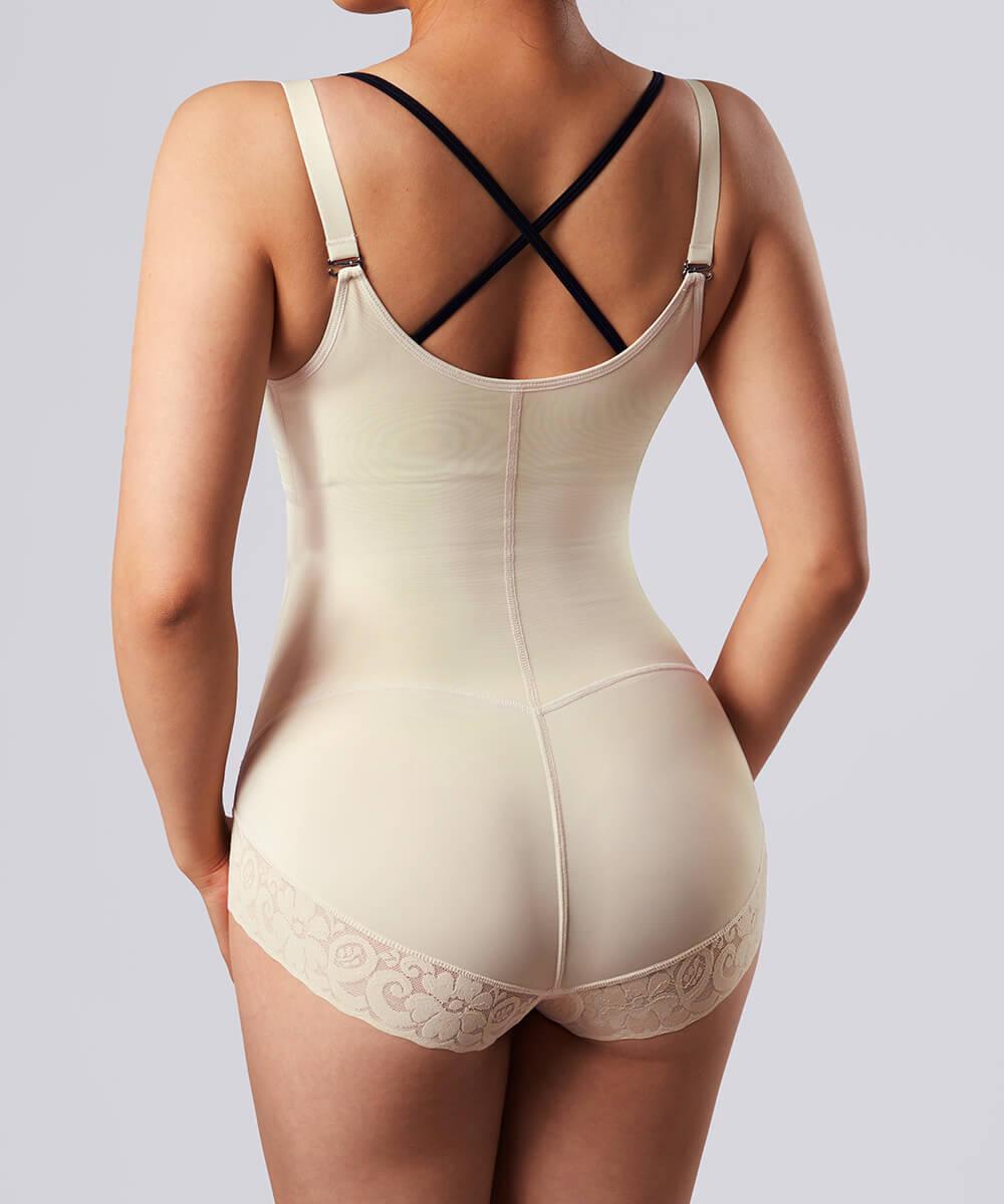 SHAPERX Shapewear for Women Tummy Control Fajas Colombianas Body Shaper  Zipper Open Bust Bodysuit, Beige, XS : : Fashion