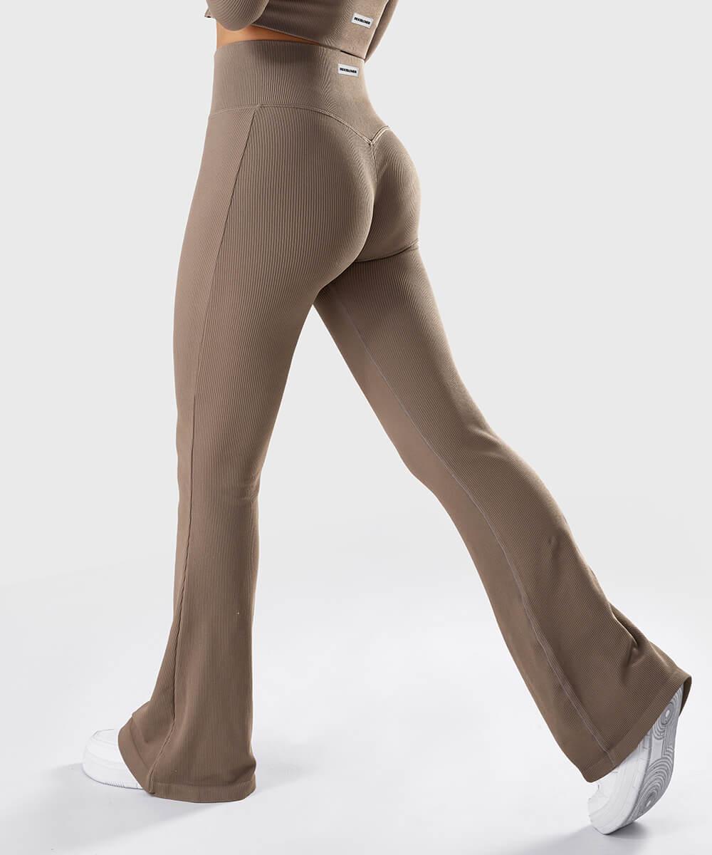 Ribbed Seamless Flare Tights curated on LTK